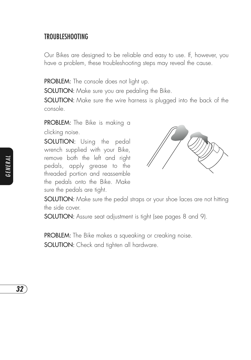 Vision Fitness E3800HRT User Manual | Page 36 / 44
