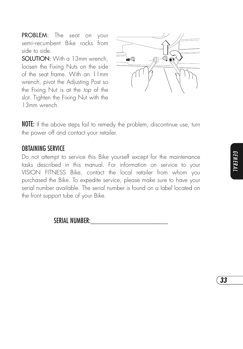 Vision Fitness E3800HRT User Manual | Page 37 / 44