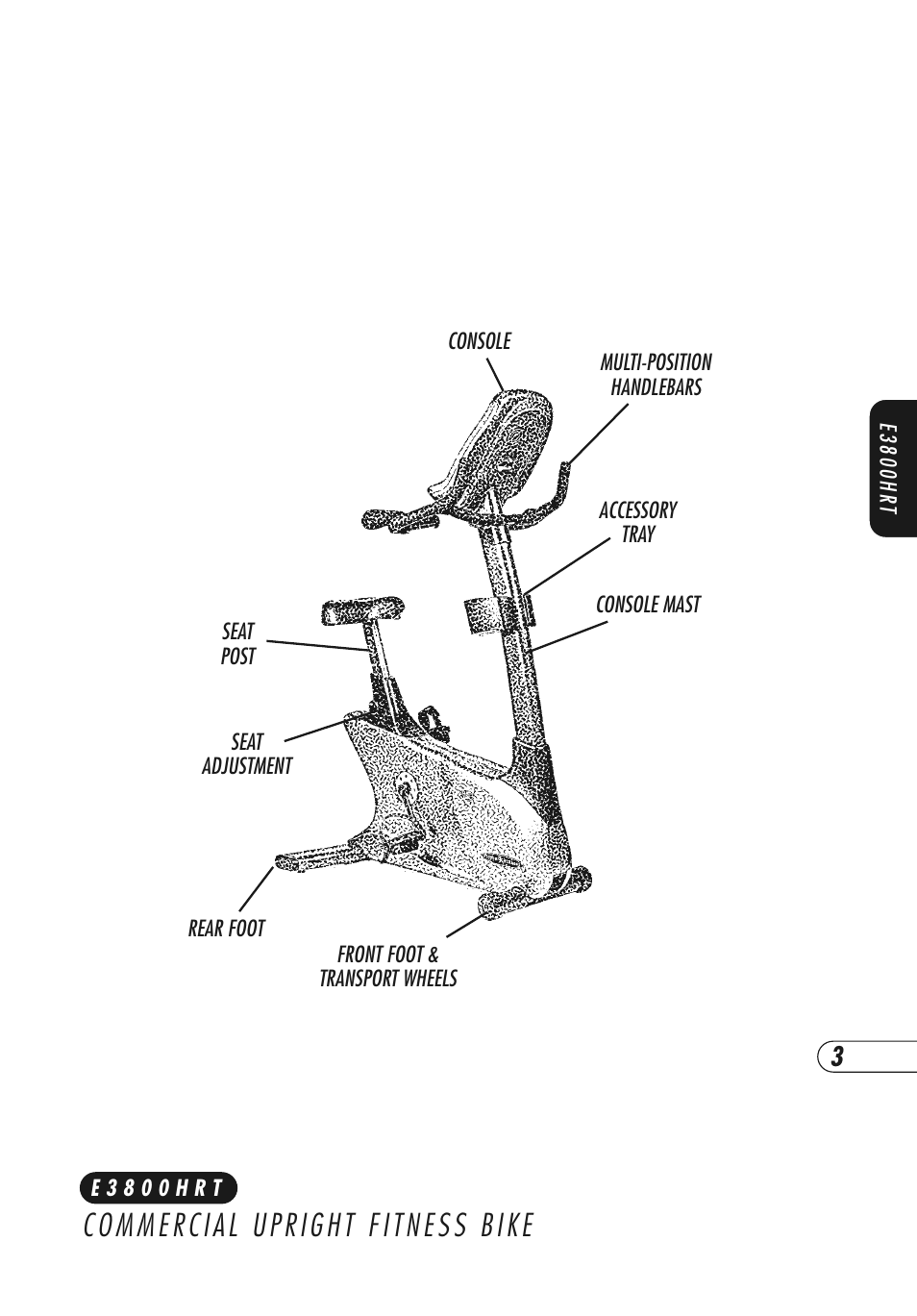 Vision Fitness E3800HRT User Manual | Page 7 / 44