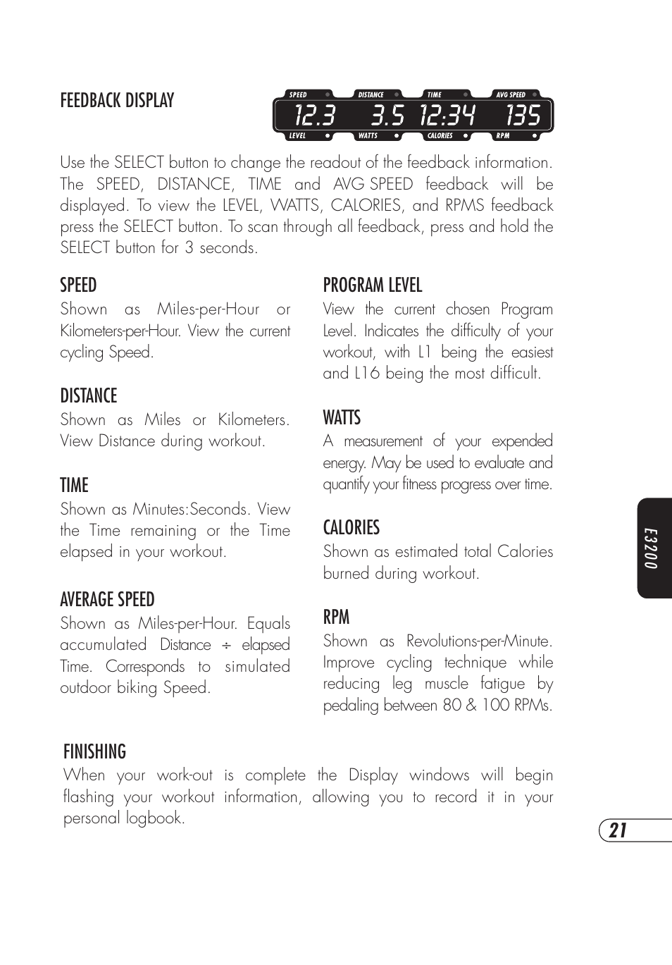 Vision Fitness E4000 User Manual | Page 25 / 60