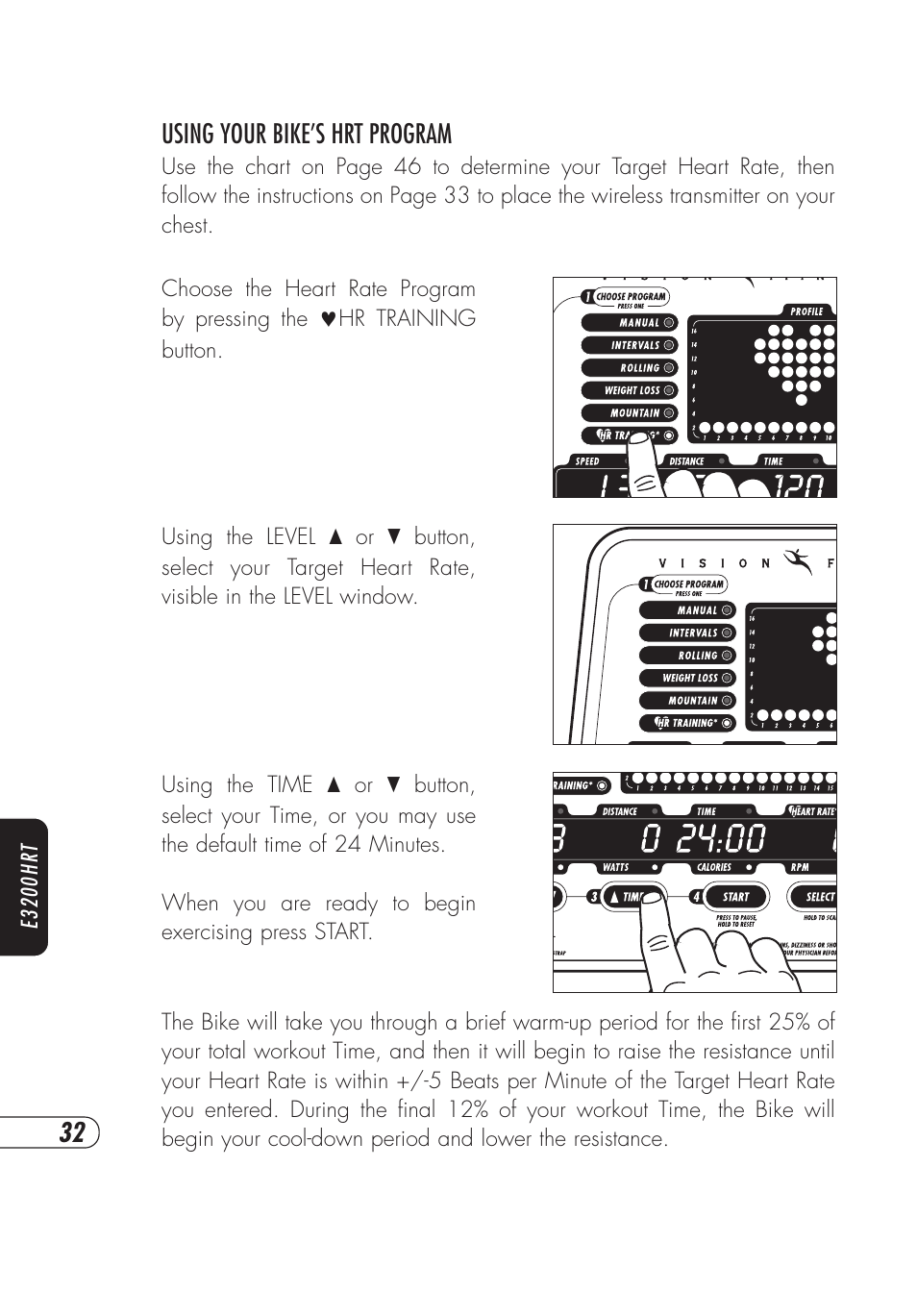 Vision Fitness E4000 User Manual | Page 36 / 60