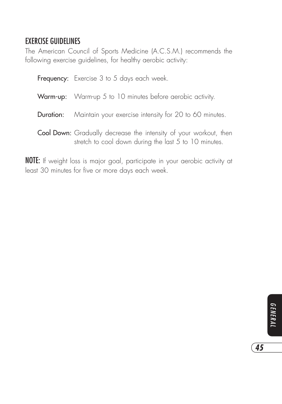 Vision Fitness E4000 User Manual | Page 49 / 60