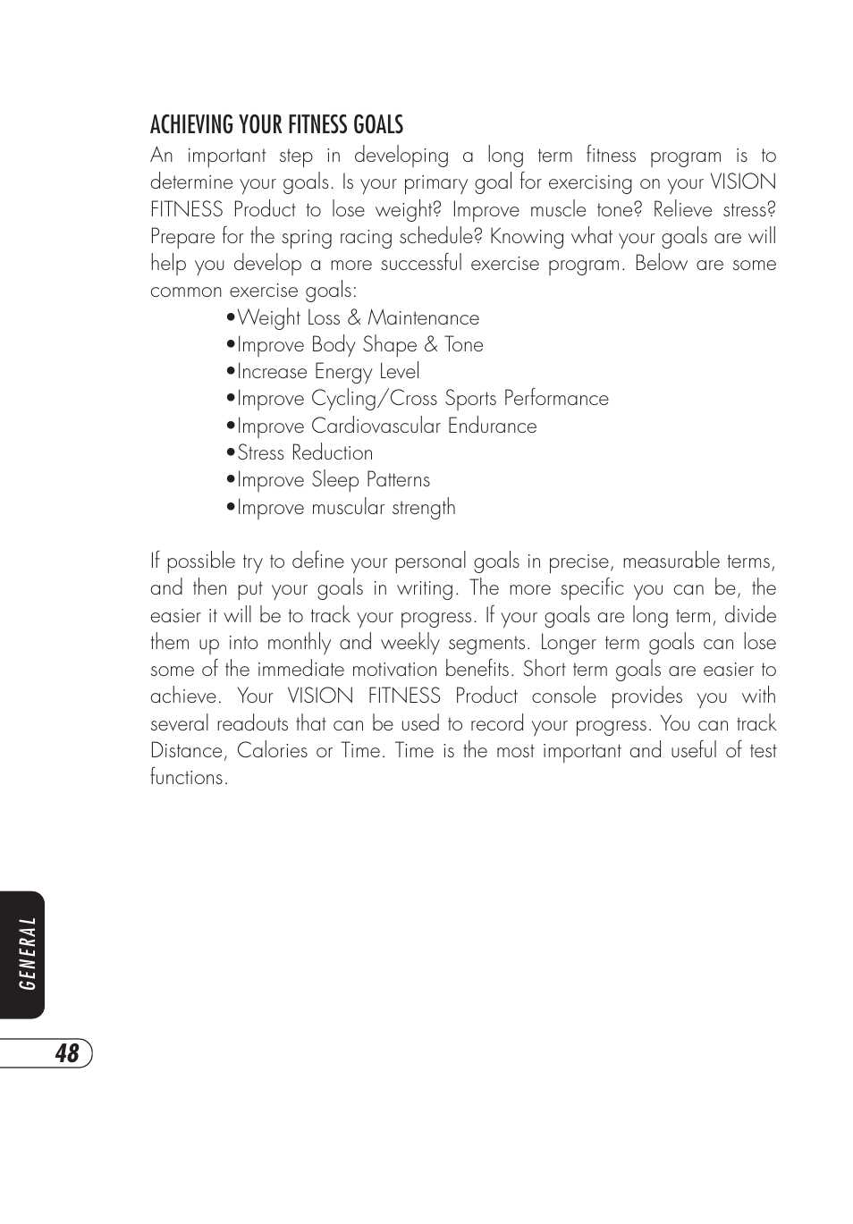 Vision Fitness E4000 User Manual | Page 52 / 60