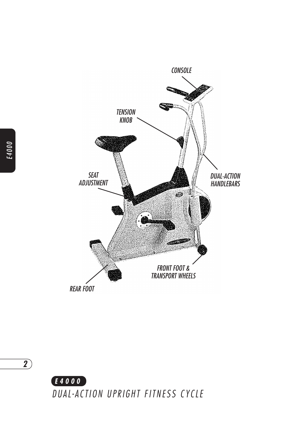 Vision Fitness E4000 User Manual | Page 6 / 60