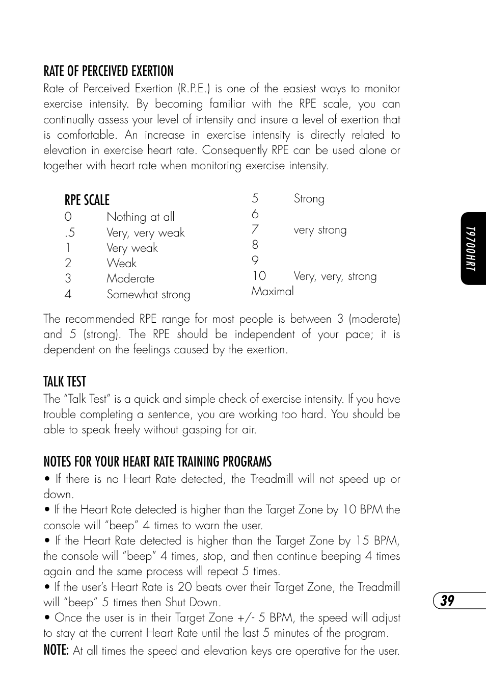 Vision Fitness t9700hrt User Manual | Page 43 / 72