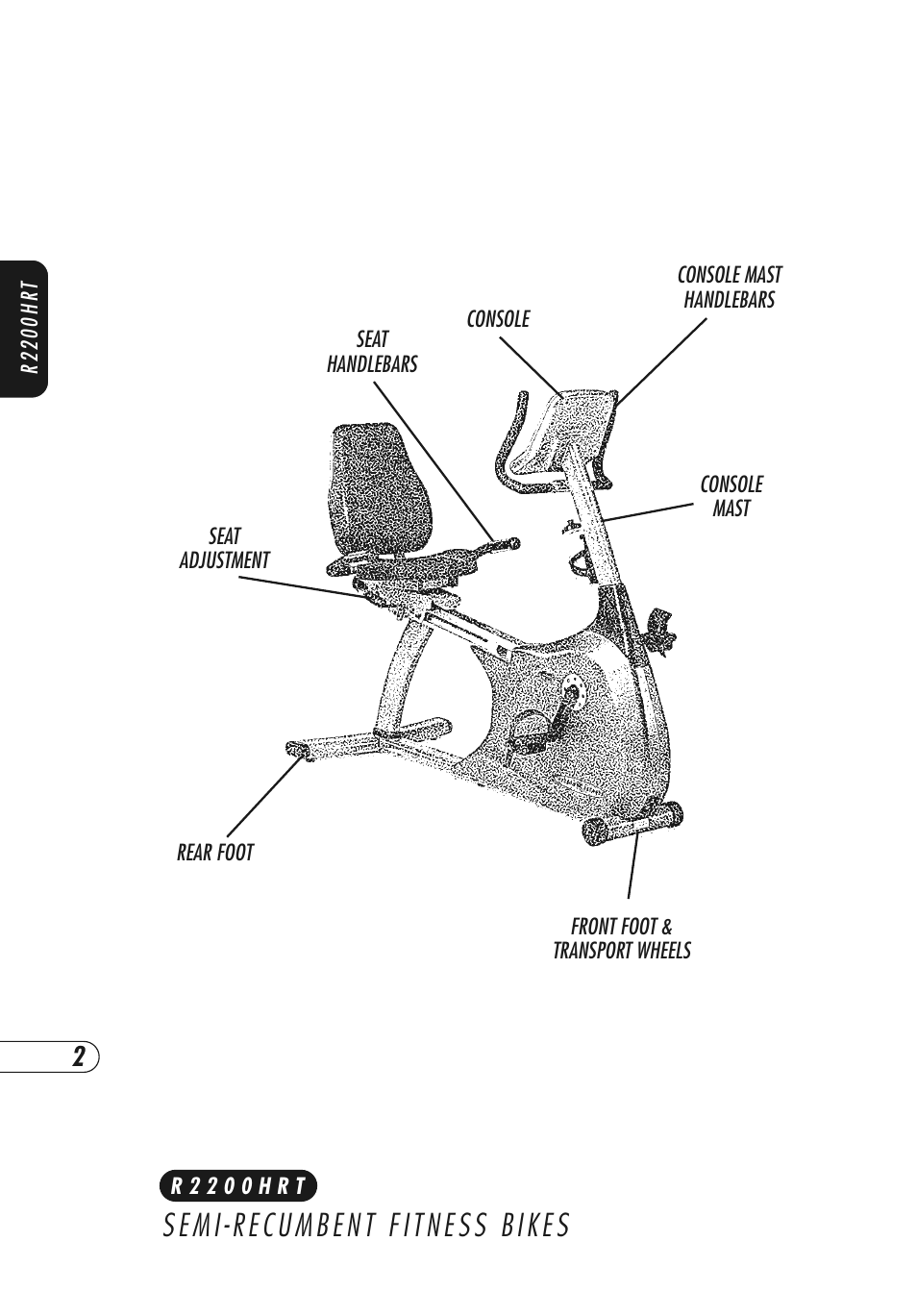 Vision Fitness R2250HRT User Manual | Page 6 / 64