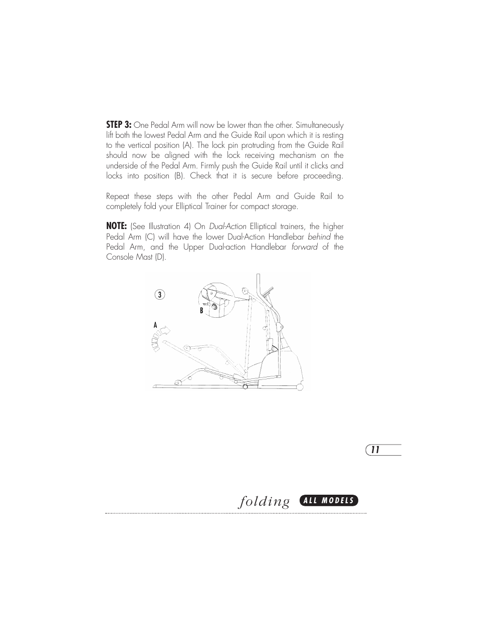 Folding | Vision Fitness X6000DA User Manual | Page 15 / 60