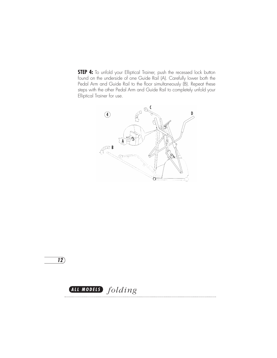 Folding | Vision Fitness X6000DA User Manual | Page 16 / 60