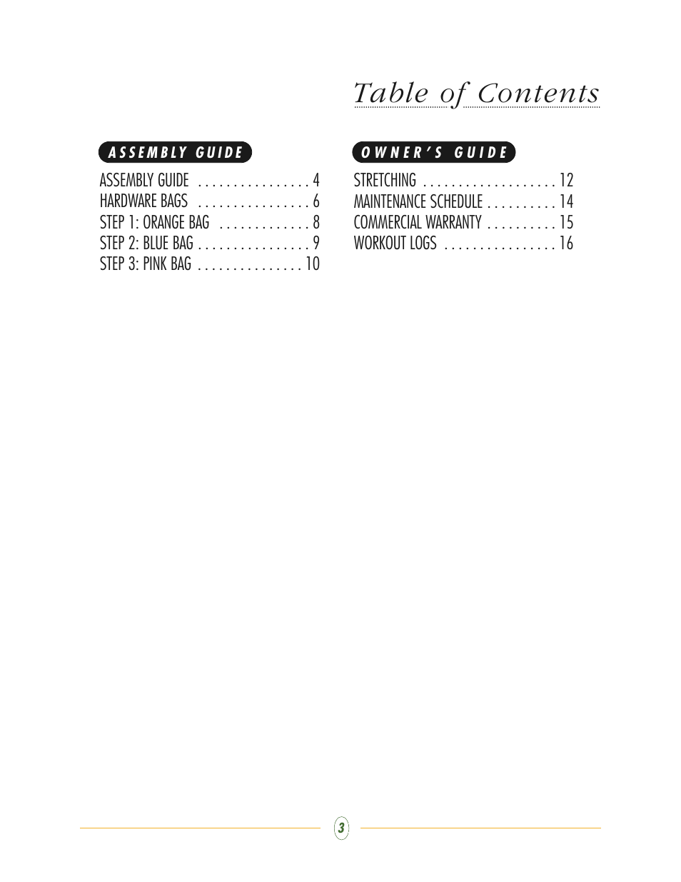 Vision Fitness ST780 User Manual | Page 3 / 20