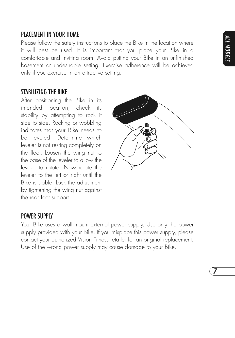 Vision Fitness Fitness Bike User Manual | Page 11 / 48