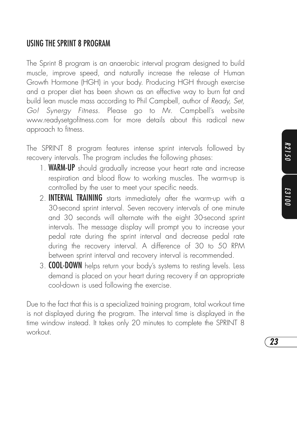 Vision Fitness Fitness Bike User Manual | Page 27 / 48