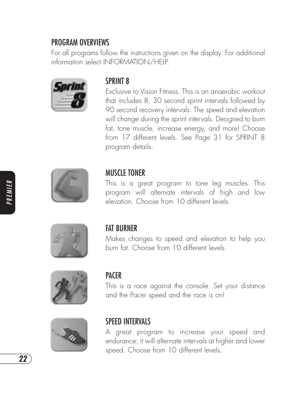 Vision Fitness TM357 User Manual | Page 26 / 60