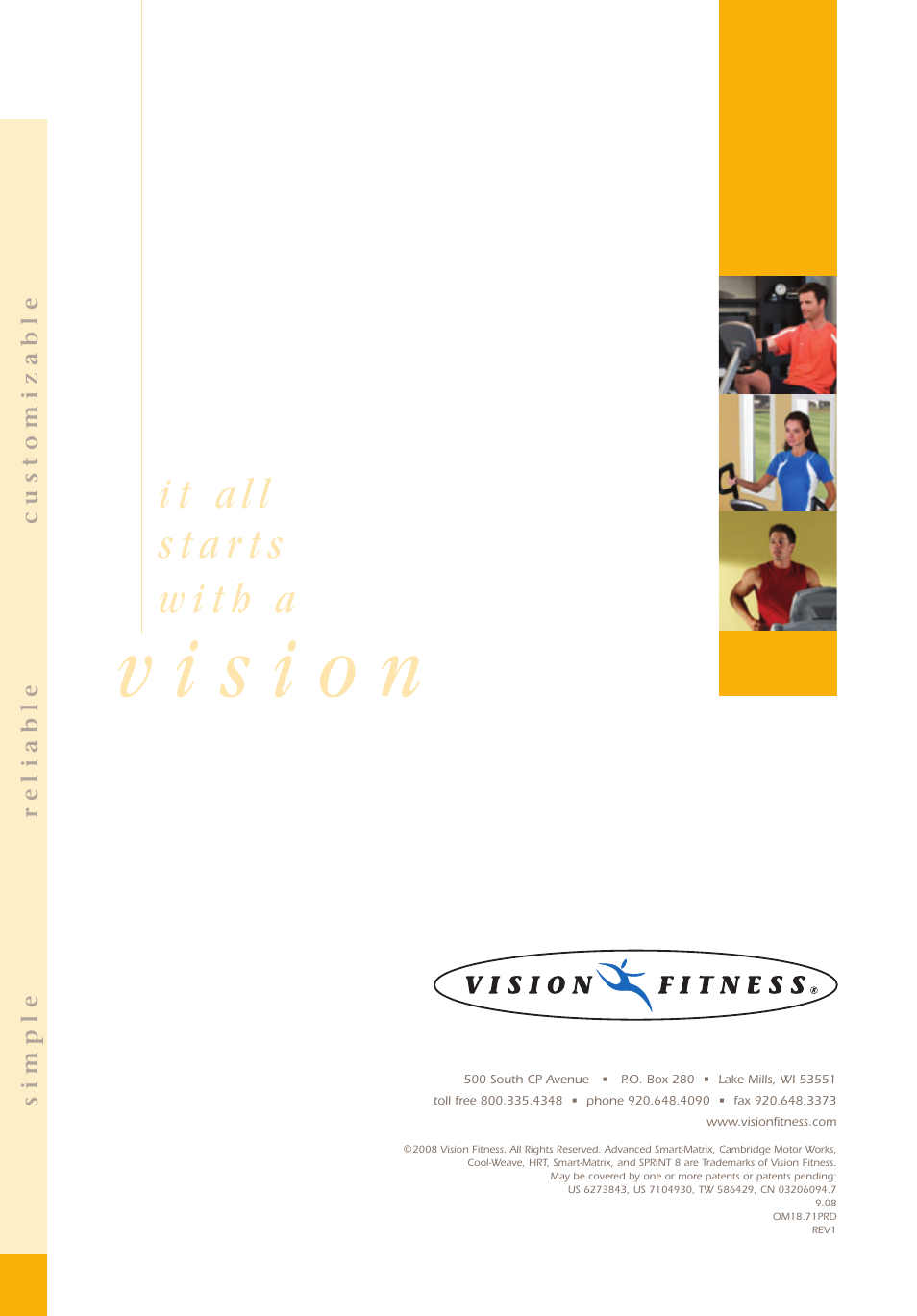 Vision Fitness TM357 User Manual | Page 60 / 60