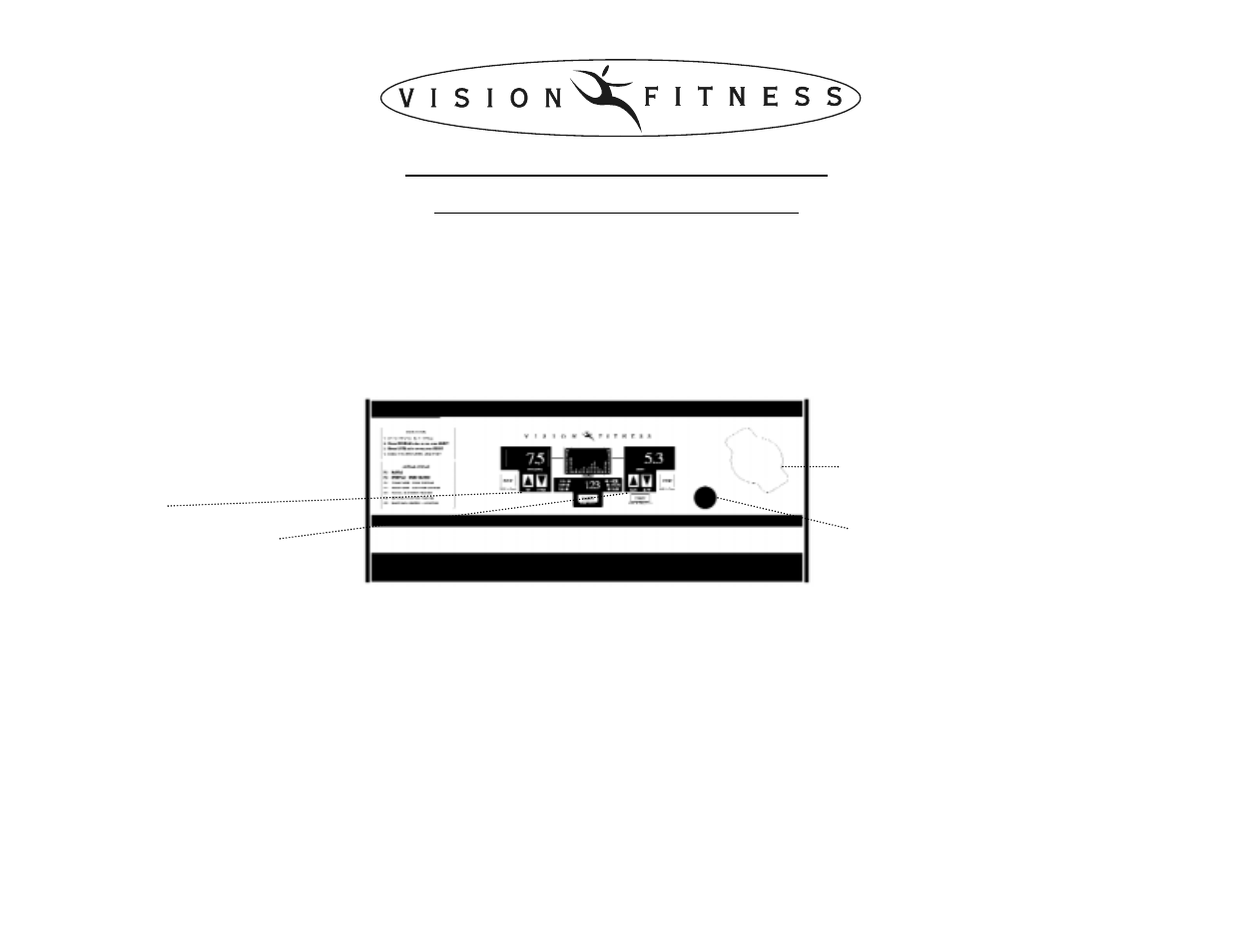 Vision Fitness T8600HRC User Manual | 2 pages