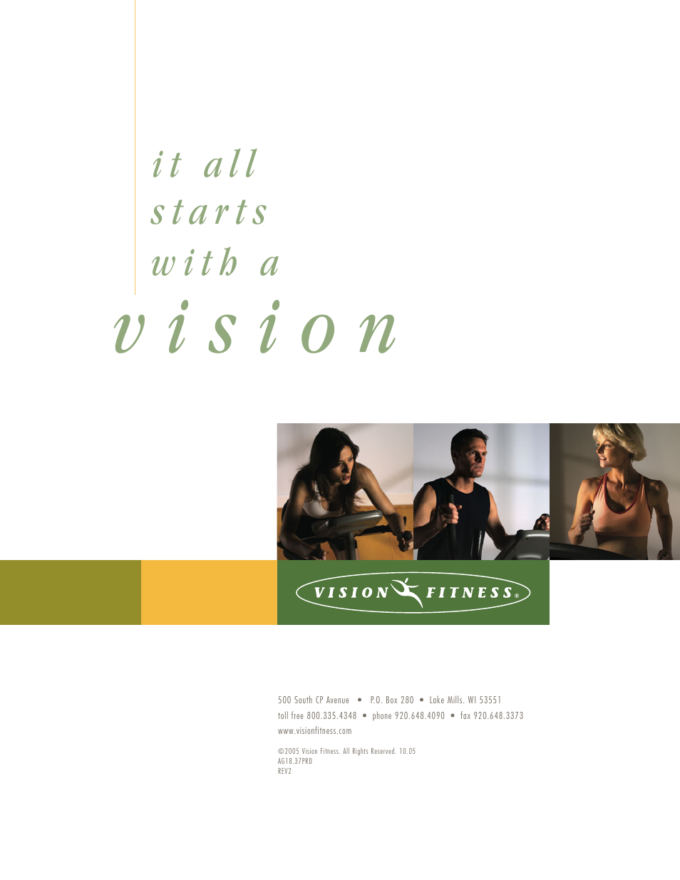 Vision Fitness ST200 User Manual | Page 20 / 20