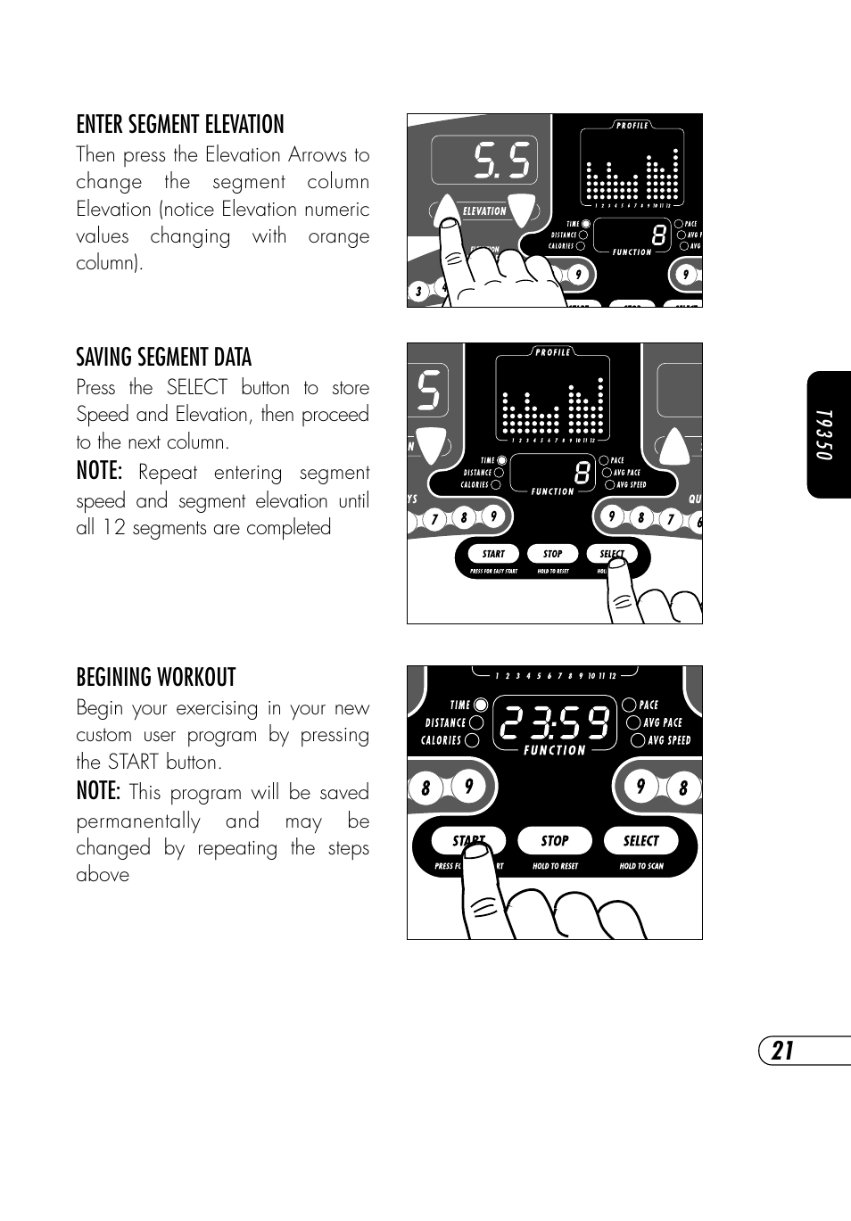 Vision Fitness T9450HRT User Manual | Page 25 / 68