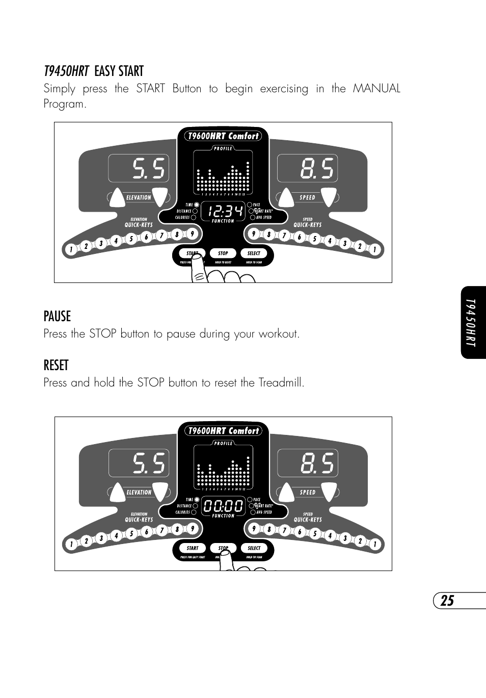 Vision Fitness T9450HRT User Manual | Page 29 / 68