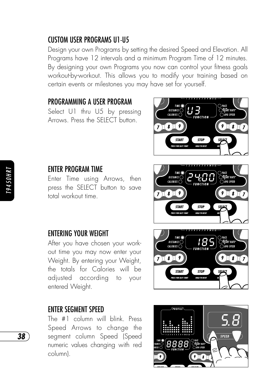 Vision Fitness T9450HRT User Manual | Page 42 / 68