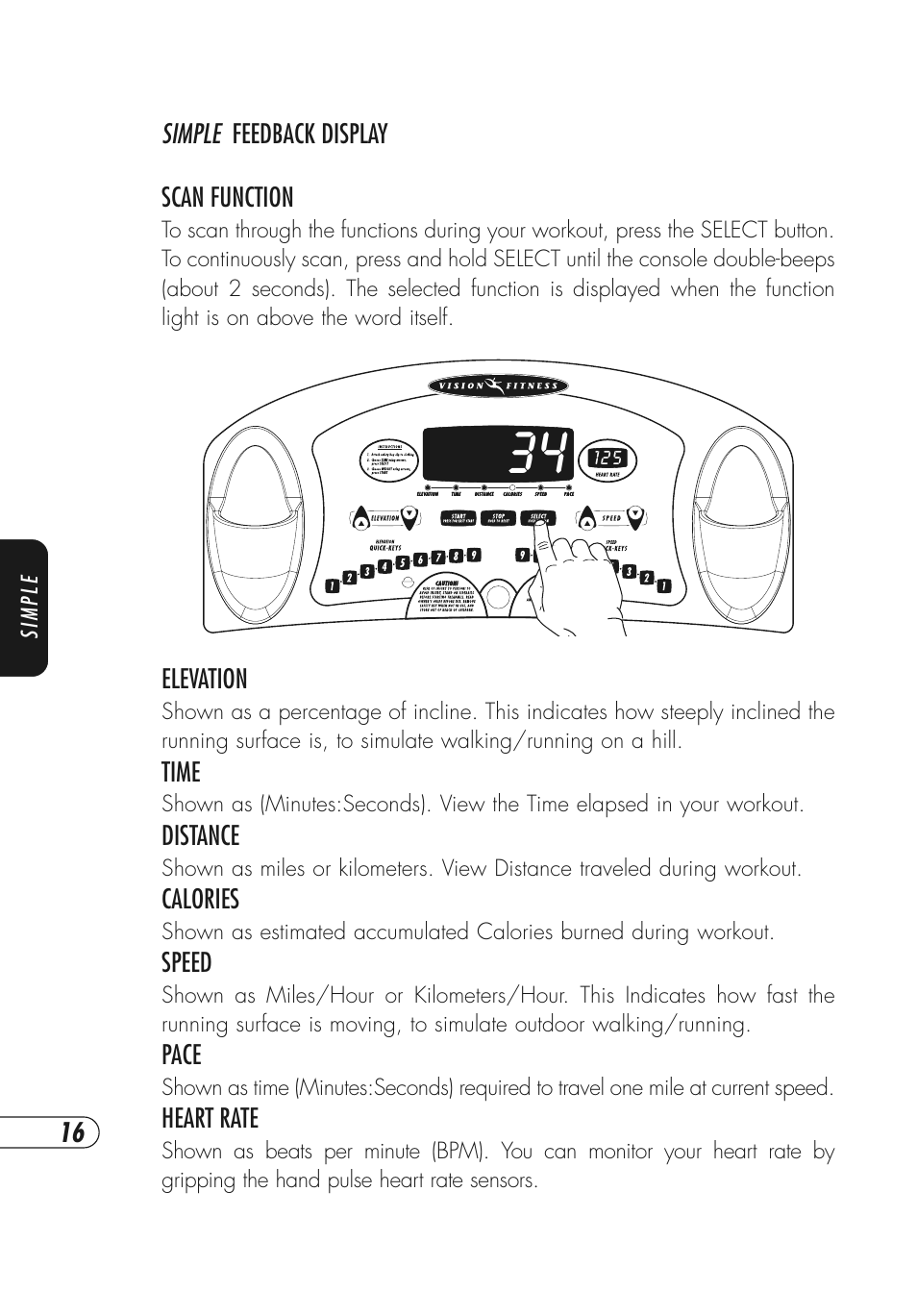 Vision Fitness Simple and Deluxe User Manual | Page 20 / 68