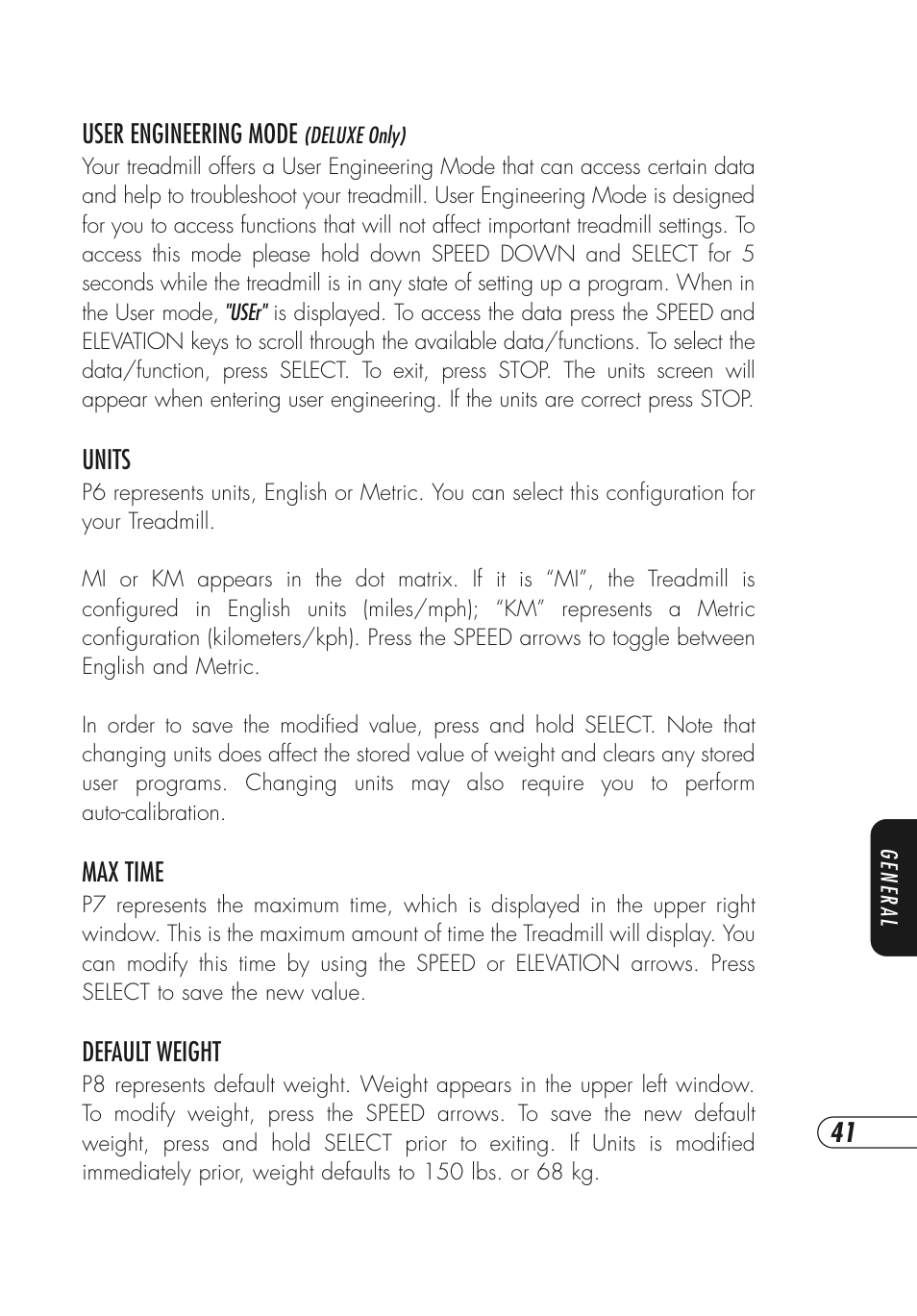 Vision Fitness Simple and Deluxe User Manual | Page 45 / 68