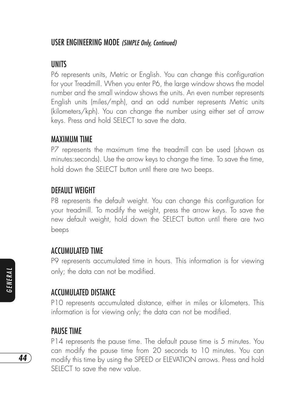 Vision Fitness Simple and Deluxe User Manual | Page 48 / 68