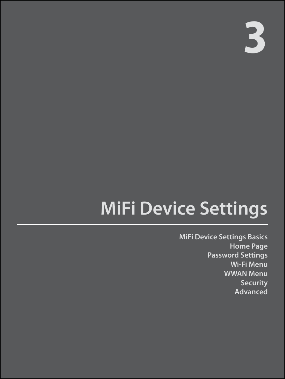 Mifi device settings | Virgin Mobile MIFI 2200 User Manual | Page 20 / 78