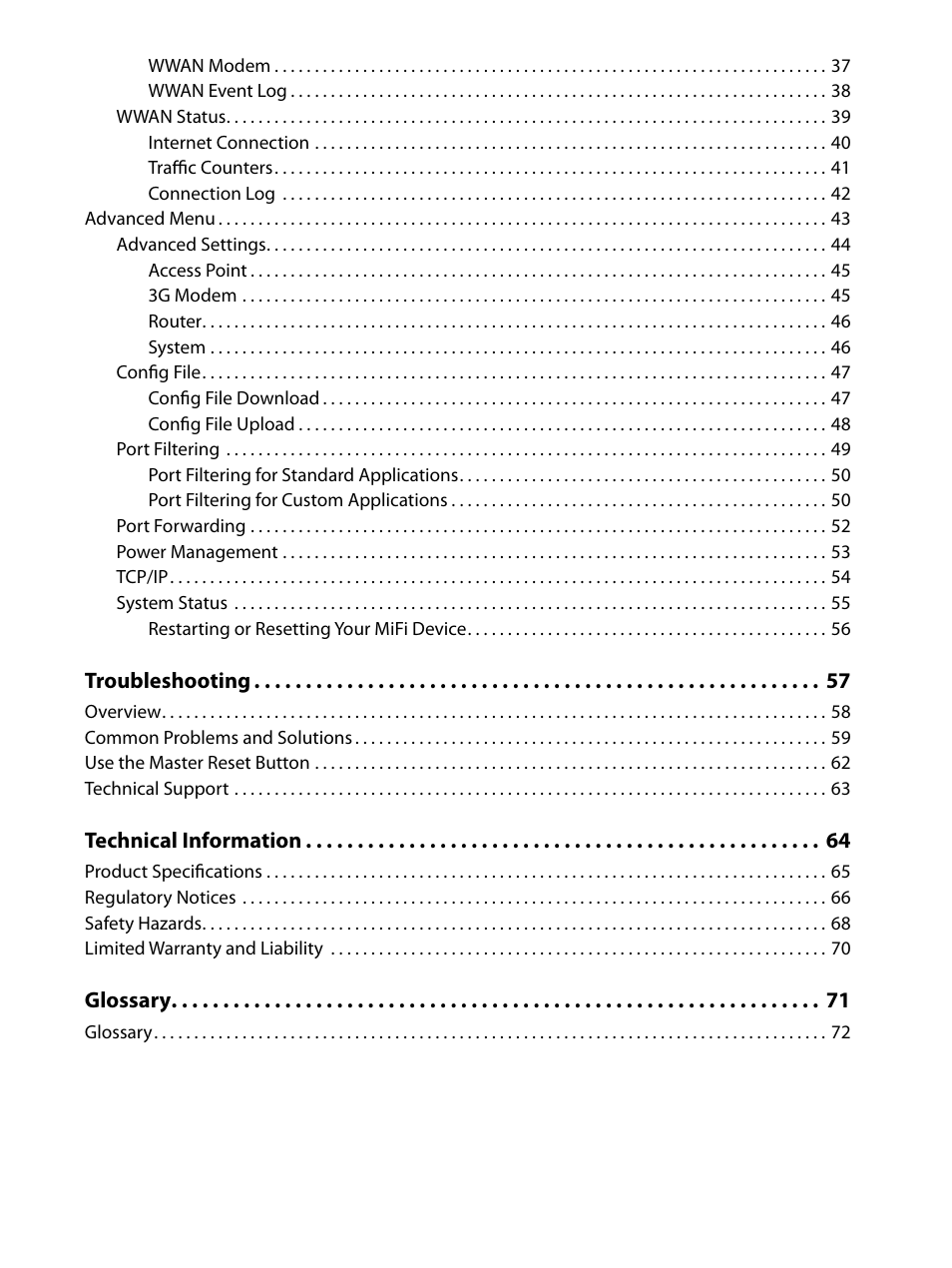 Virgin Mobile MIFI 2200 User Manual | Page 4 / 78