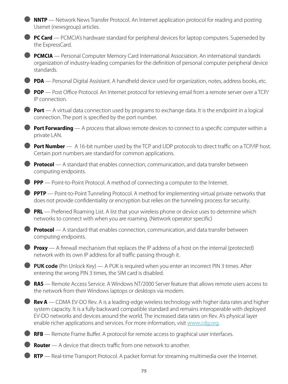 Virgin Mobile MIFI 2200 User Manual | Page 76 / 78