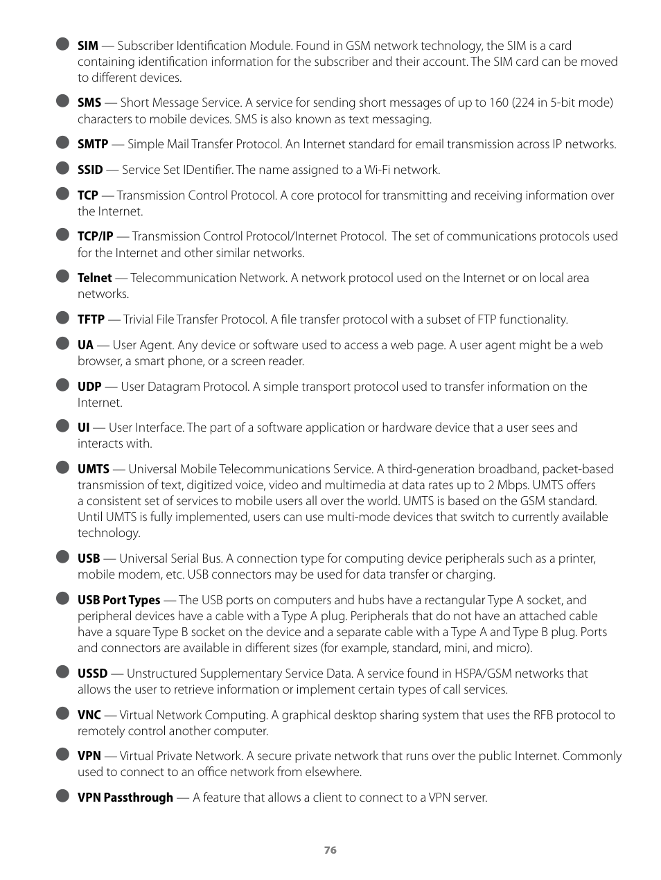 Virgin Mobile MIFI 2200 User Manual | Page 77 / 78