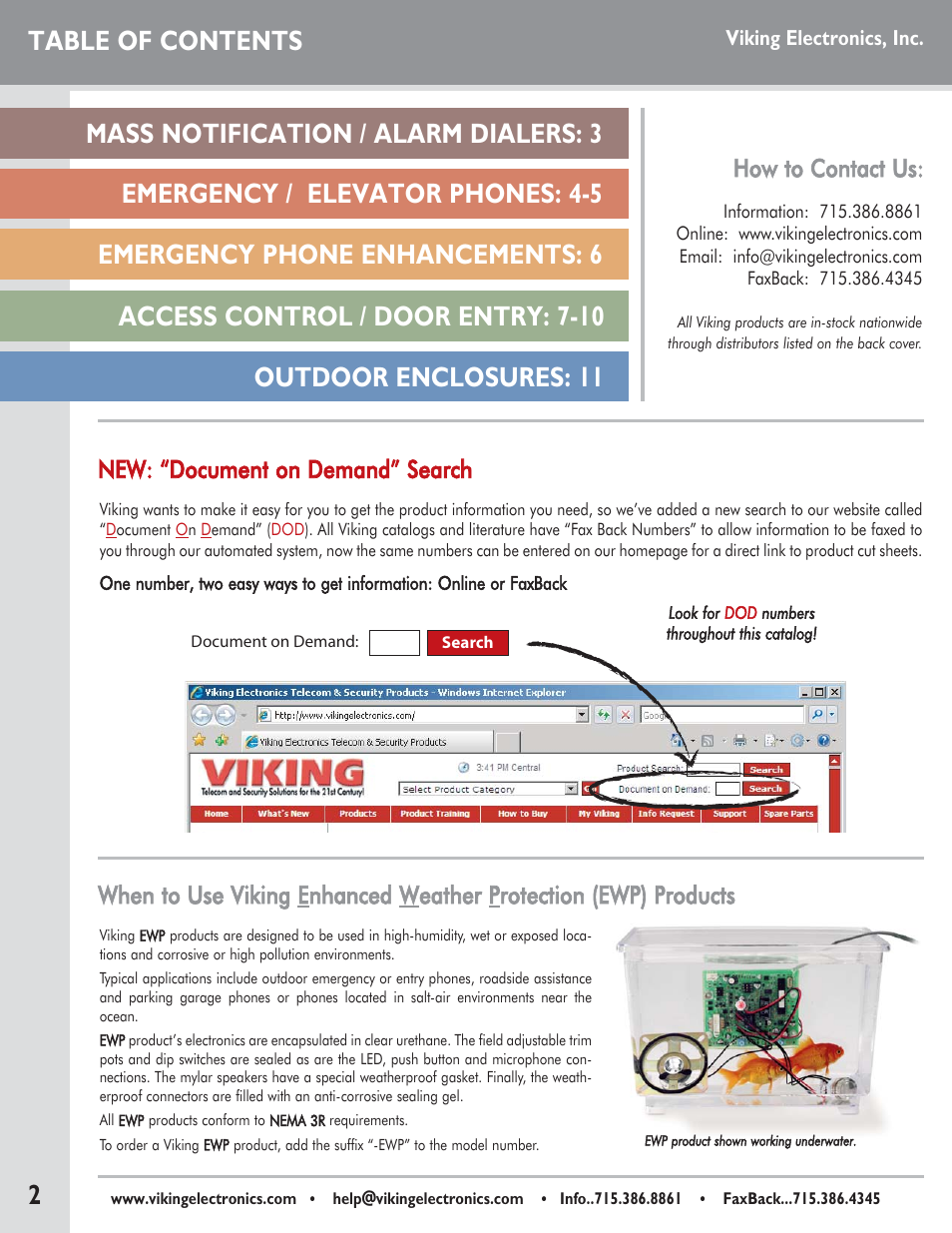 Viking Alarm Dialers User Manual | Page 2 / 12