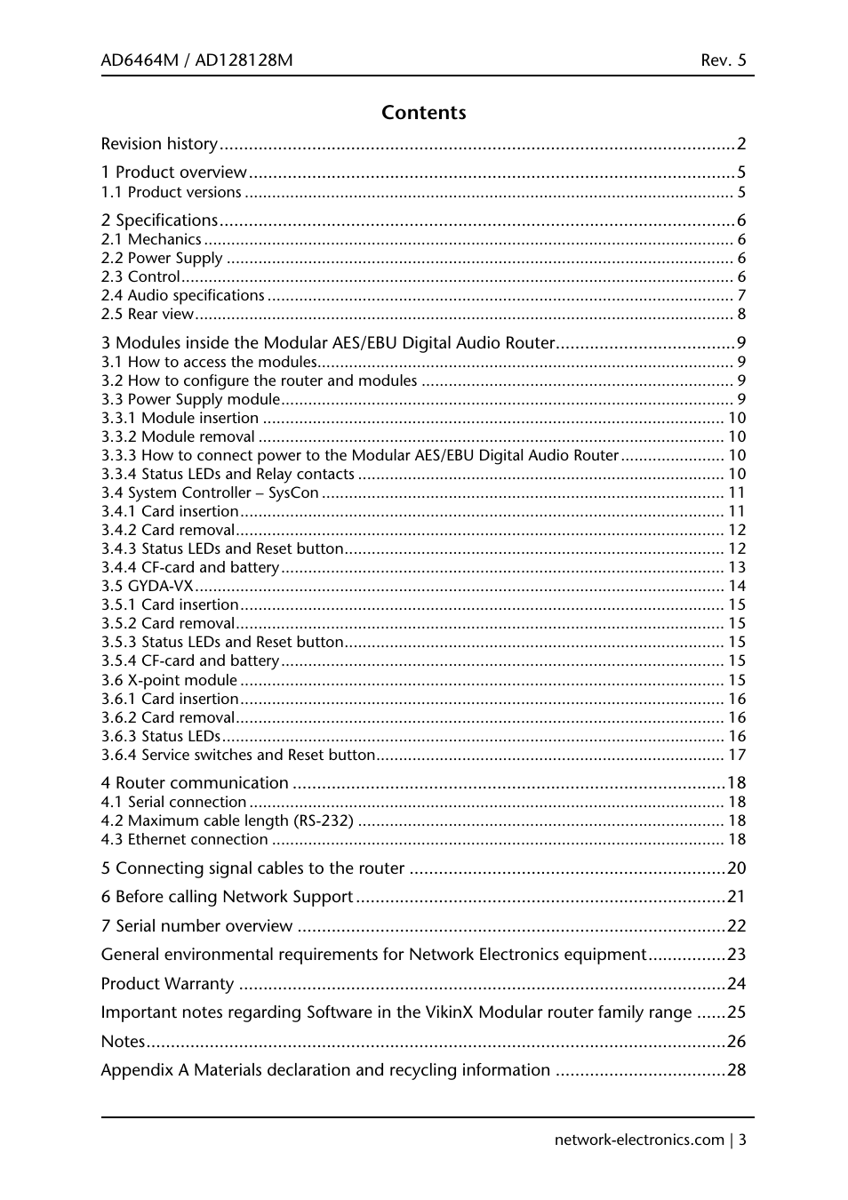 Viking AD128128M User Manual | Page 3 / 29