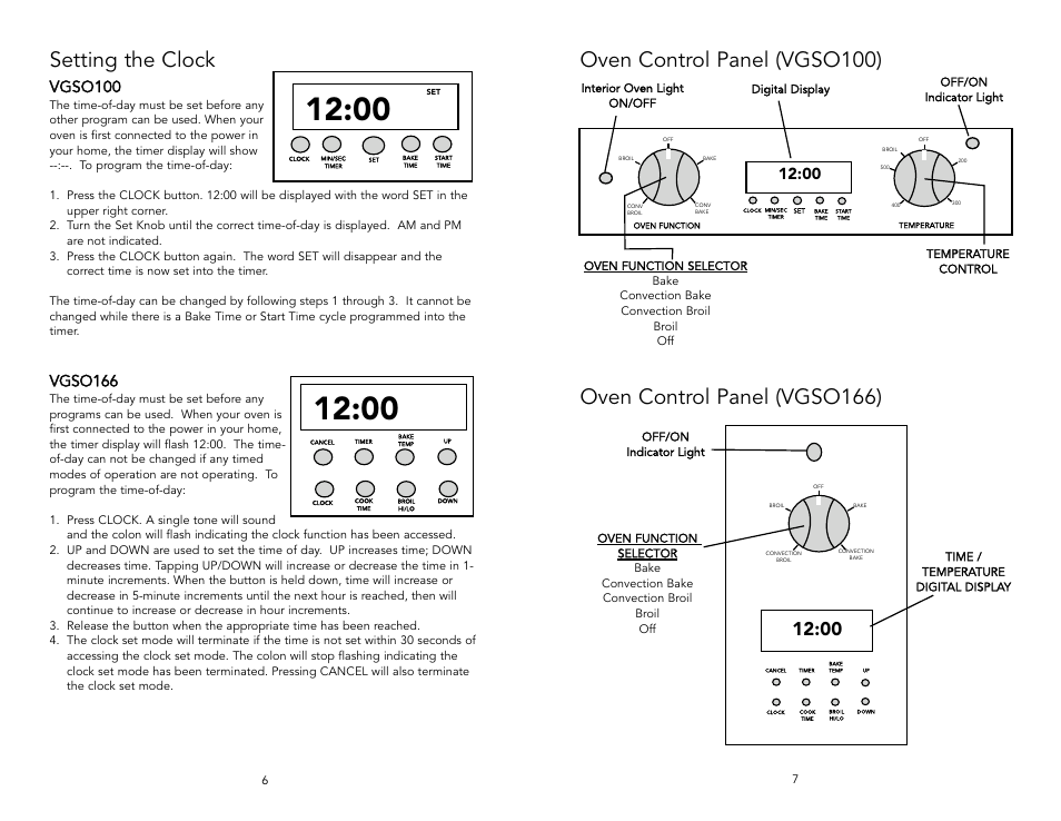 Vgso100, Vgso166 | Viking F131D User Manual | Page 4 / 18