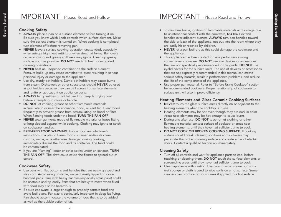 Important | Viking F20528 User Manual | Page 4 / 12