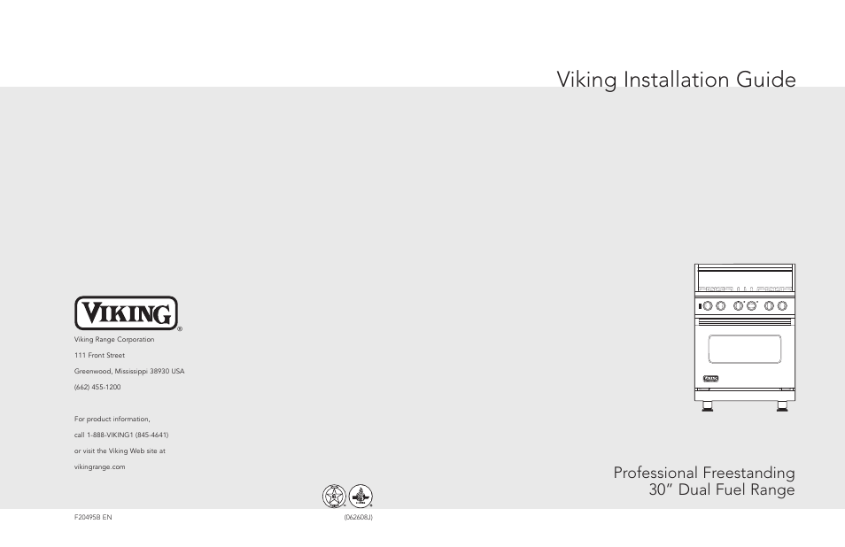 Viking F20495 User Manual | 14 pages