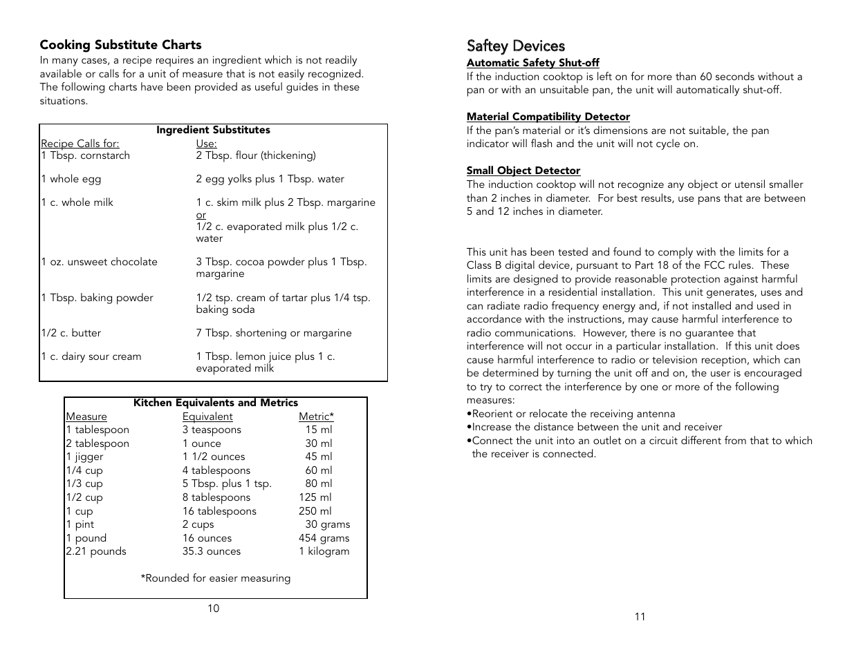 Ssaafftte eyy d de evviicce ess | Viking F20111B User Manual | Page 6 / 8