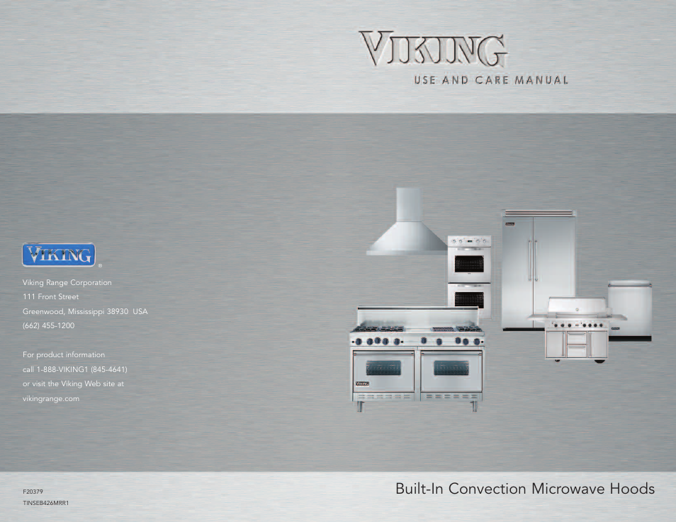 Viking Built-In Convection Microwave Hood User Manual | 44 pages