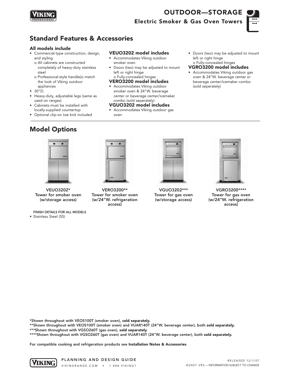 Viking VERO3200** User Manual | 4 pages