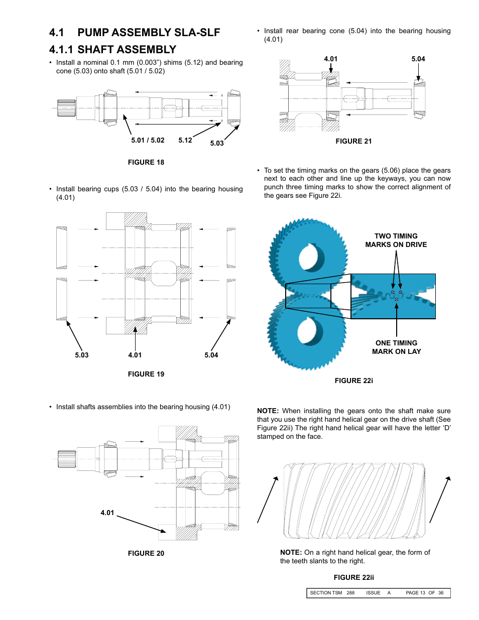 1 pump assembly sla-slf 4.1.1 shaft assembly | Viking SLAL User Manual | Page 13 / 36