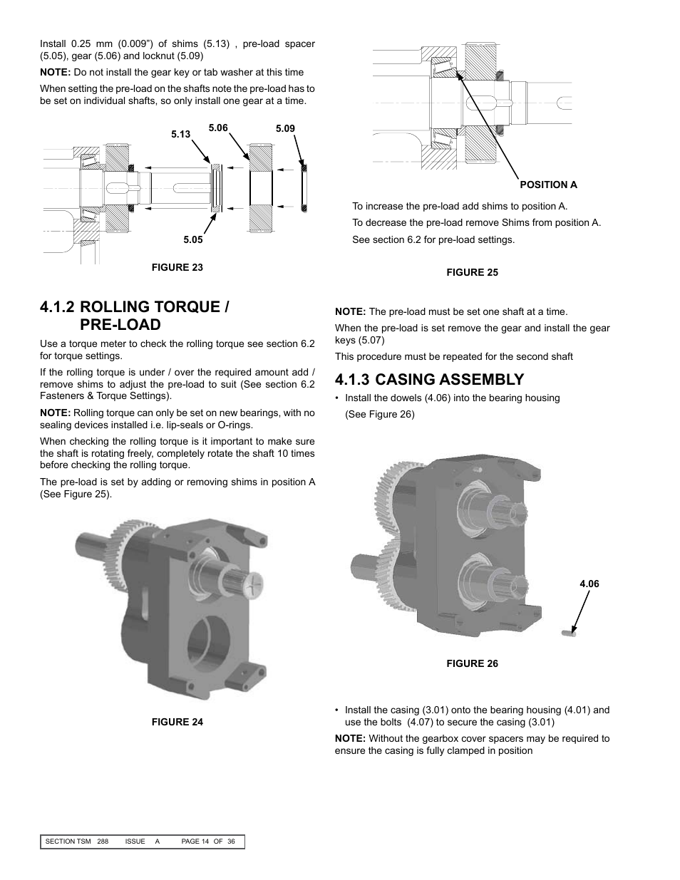 3 casing assembly, 2 rolling torque / pre-load | Viking SLAL User Manual | Page 14 / 36