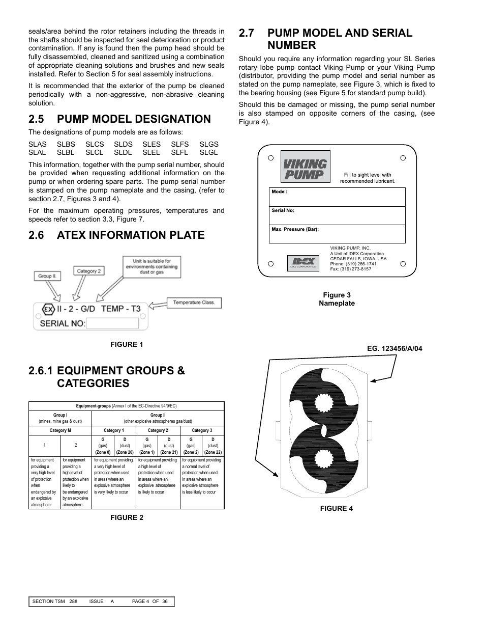 5 pump model designation | Viking SLAL User Manual | Page 4 / 36