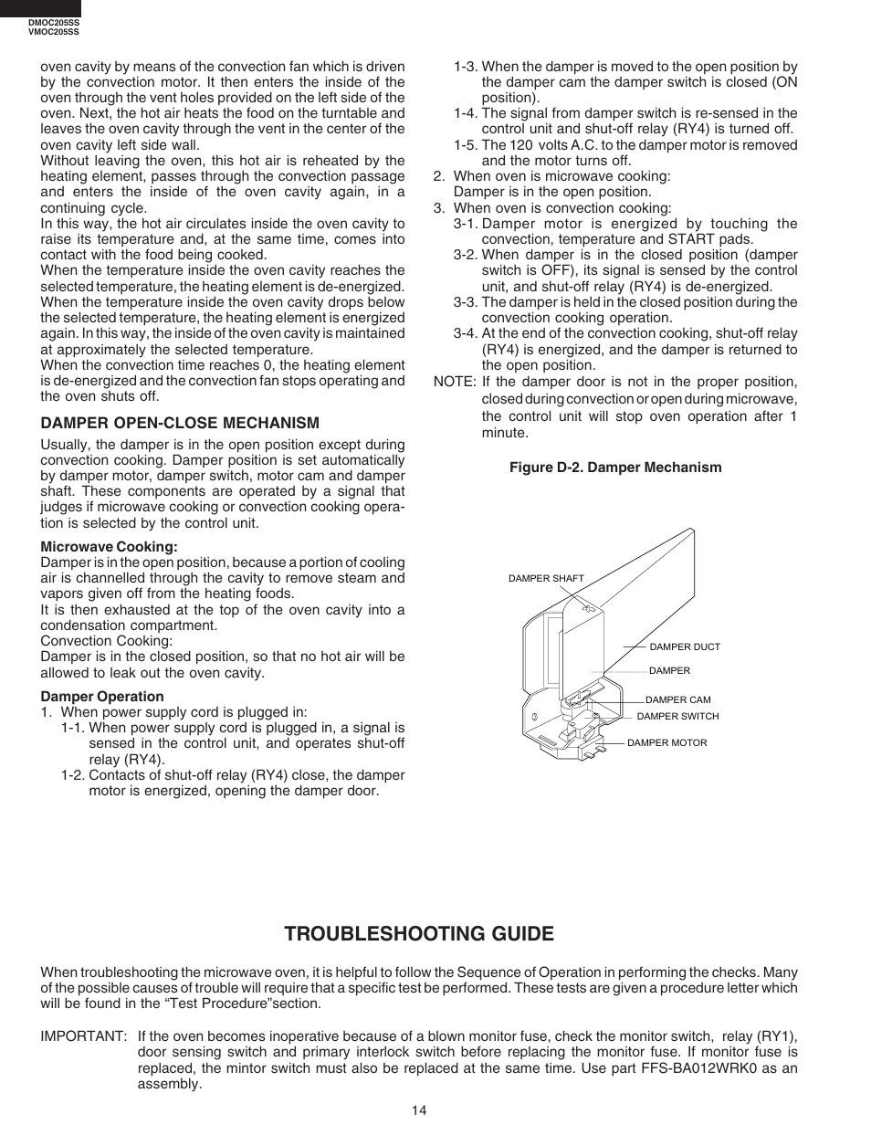 Troubleshooting guide | Viking DMOC205SS User Manual | Page 16 / 48