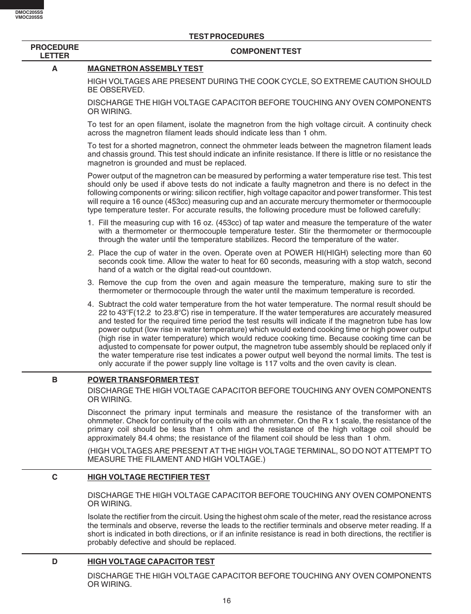 Viking DMOC205SS User Manual | Page 18 / 48