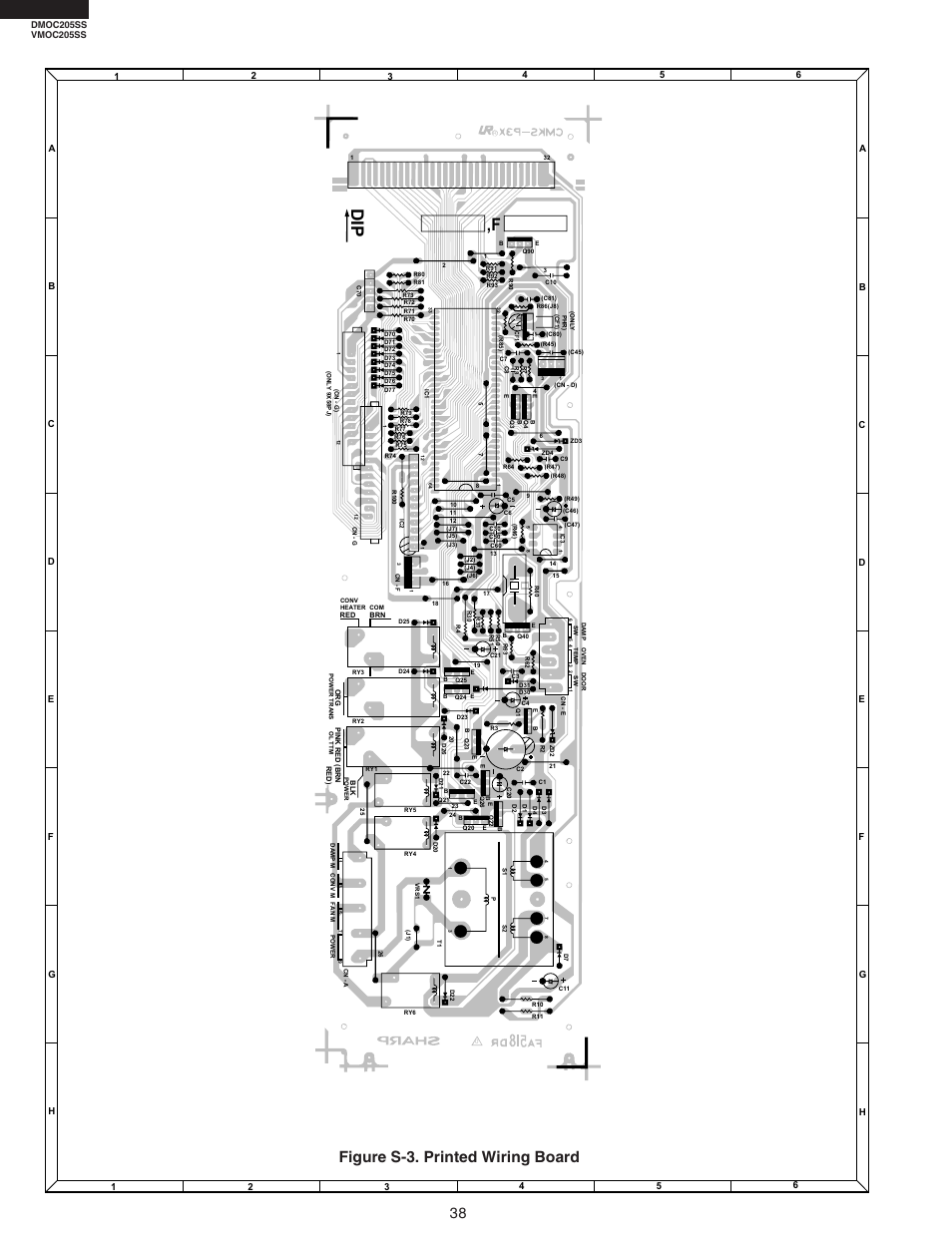 Dip ,f, Figure s-3. printed wiring board | Viking DMOC205SS User Manual | Page 40 / 48