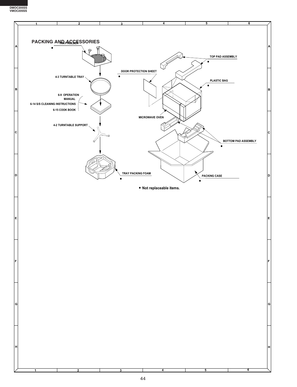 Packing and accessories | Viking DMOC205SS User Manual | Page 46 / 48