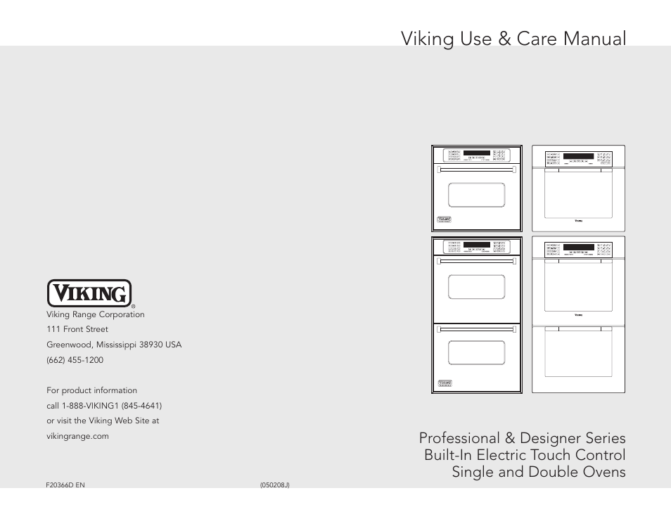 Viking F20366B User Manual | 30 pages