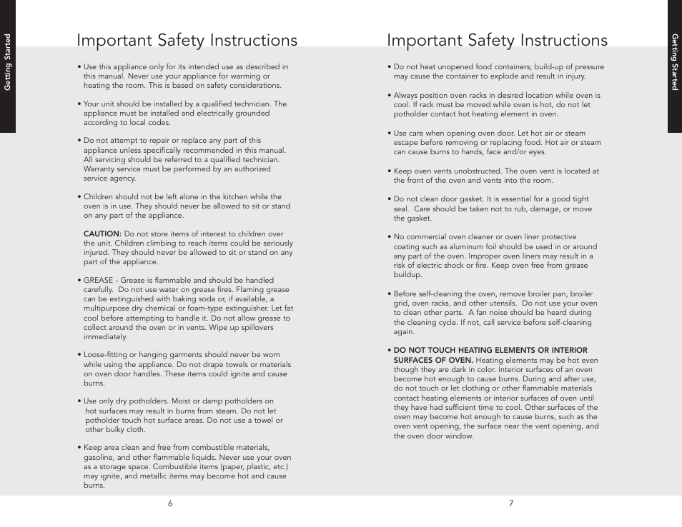 Important safety instructions | Viking F20366B User Manual | Page 4 / 30