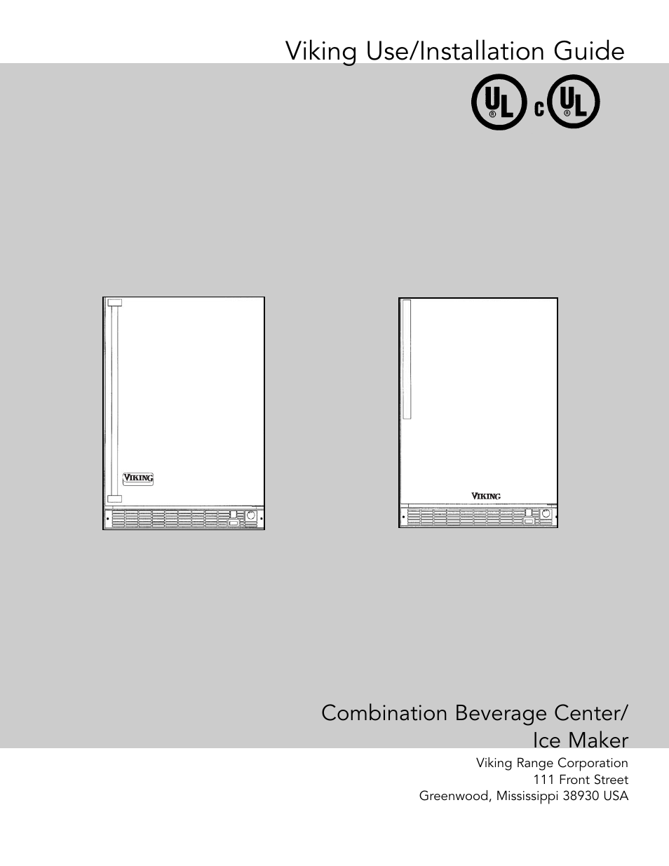 Viking Combination Beverage Center User Manual | 20 pages