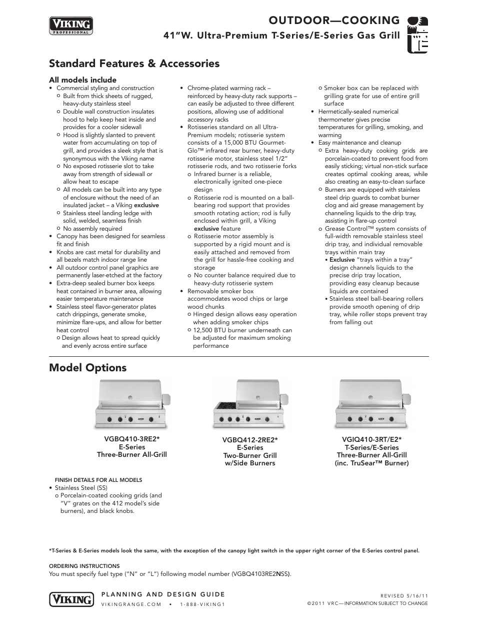 Viking VGIQ412-2RT1* User Manual | 8 pages