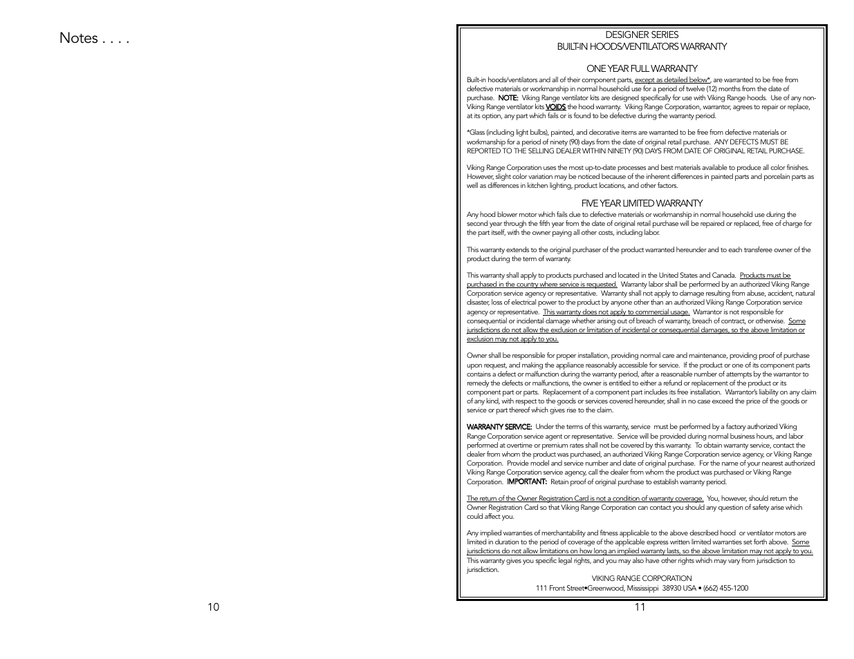 Viking F20039C User Manual | Page 6 / 6