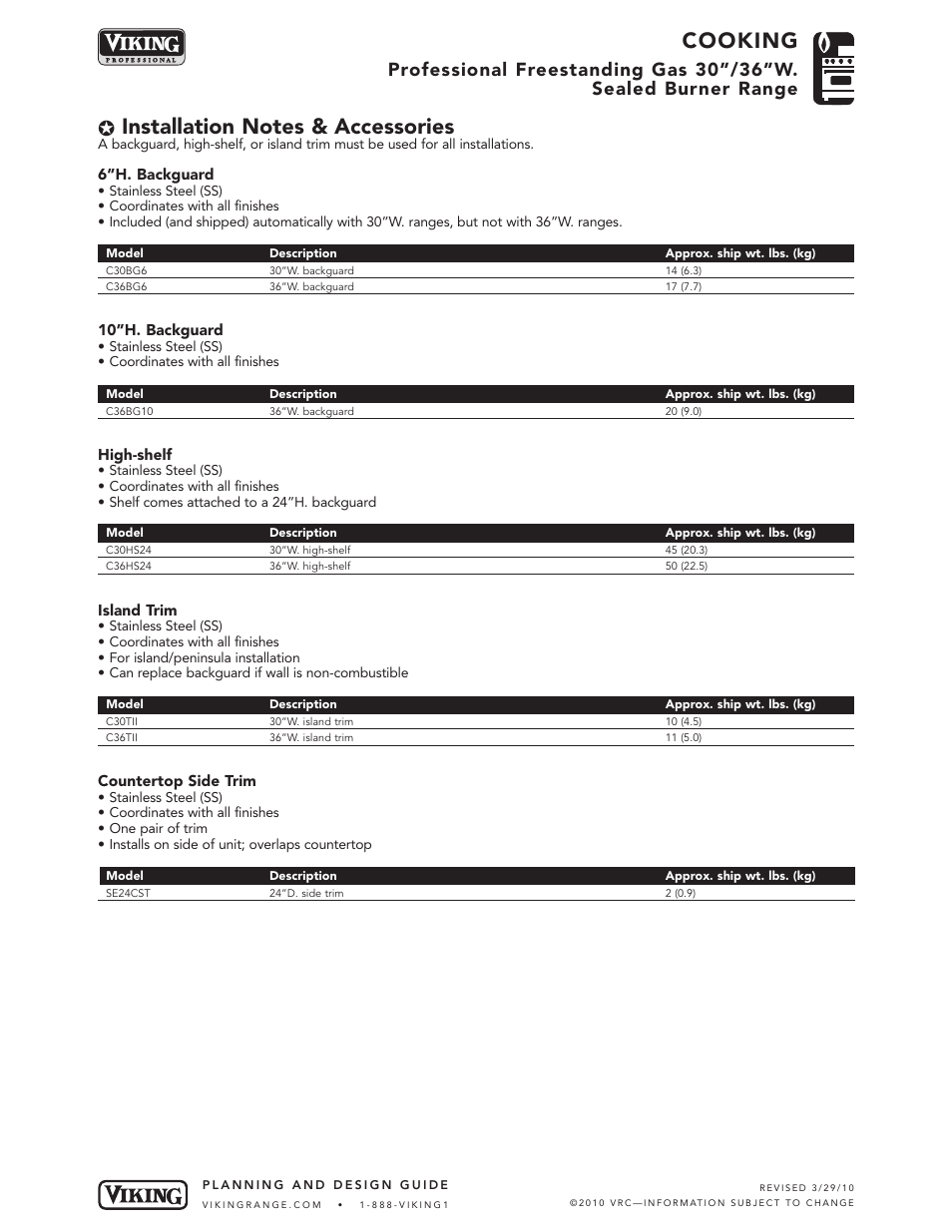 Cooking | Viking VGIC486-4G User Manual | Page 5 / 6